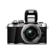 Цифровая системная фотокамера OLYMPUS E-M10 Mark II Pancake Zoom 14-42 Kit Silver/Silver